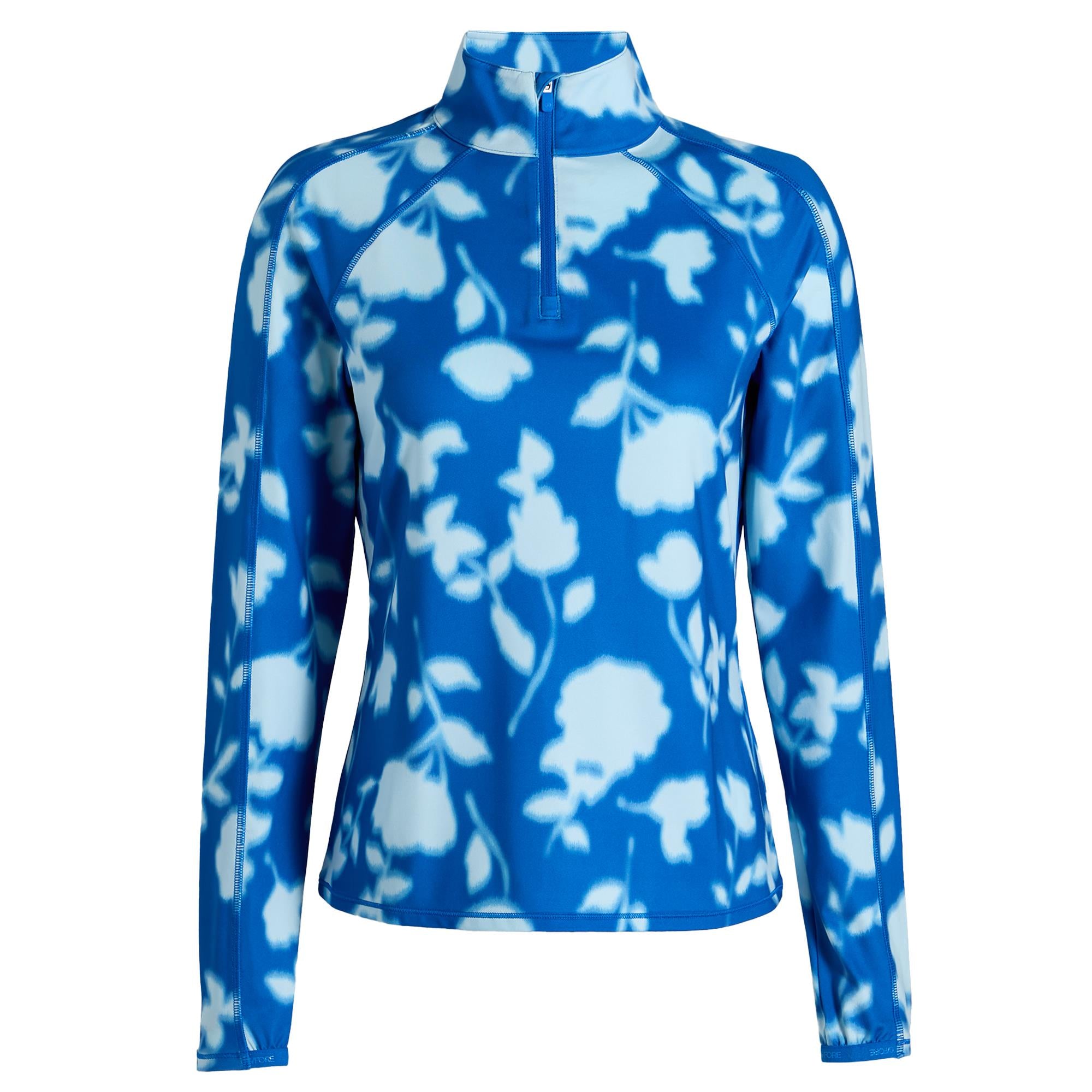 G/FORE Blur Floral Tech Jersey Ladies Golf Mid Layer Lisbon